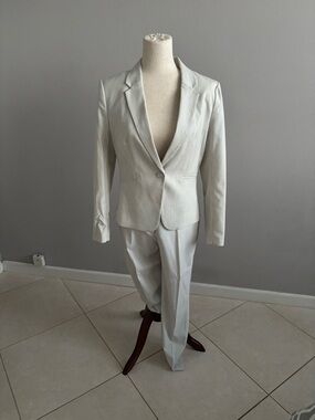 H&M Light Gray Women's Two-Piece Suit Blazer & Trousers